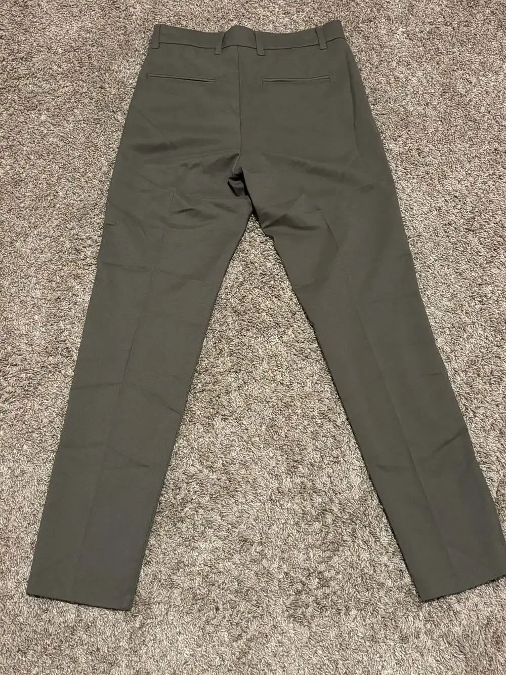 New Look Men's Olive Green Dress Trousers, Size 28R